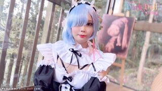DarkDoll 雷姆 无码破解 #DarkDoll #cos #雷姆 #白丝 #肛赛