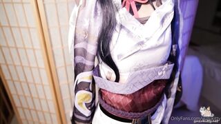 Yuzukitty OnlyFans 雷电将军的嫩穴玩法之来自深渊的中出